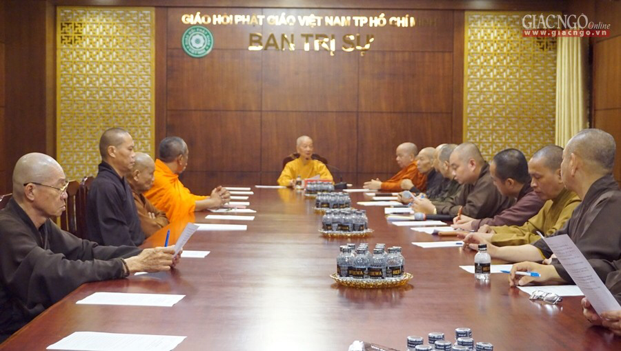 Họp kiểm tra công tác tổ chức Đại lễ Phật đản tại TP.HCM