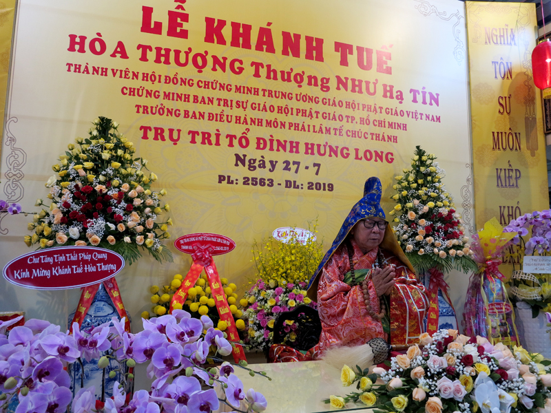 Tp. HCM: Chùa Hưng Long Khánh tuế Hòa Thượng Thích Như Tín 82 tuổi