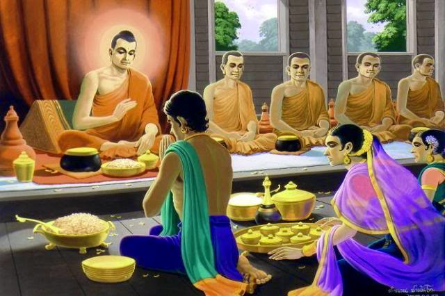 Bố thí với tâm thành