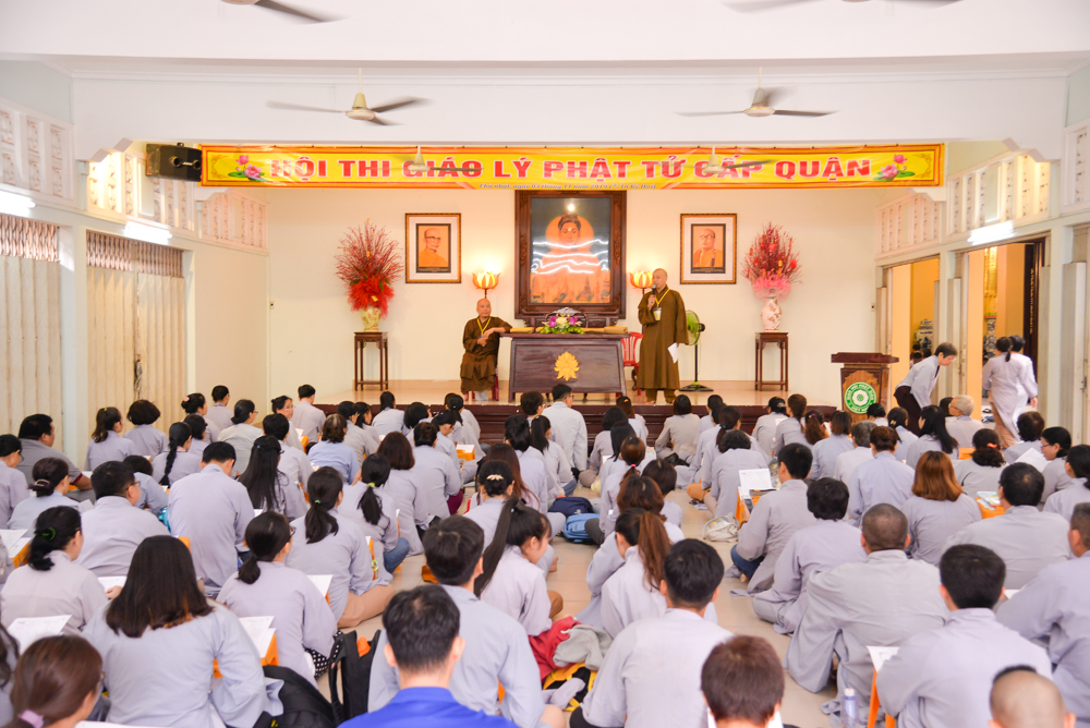 TP.HCM: Hơn 4000 Phật tử chính thức dự thi Hội thi giáo lý cấp Quận