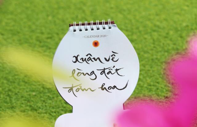Bộ lịch thư pháp của Thiền sư Thích Nhất Hạnh