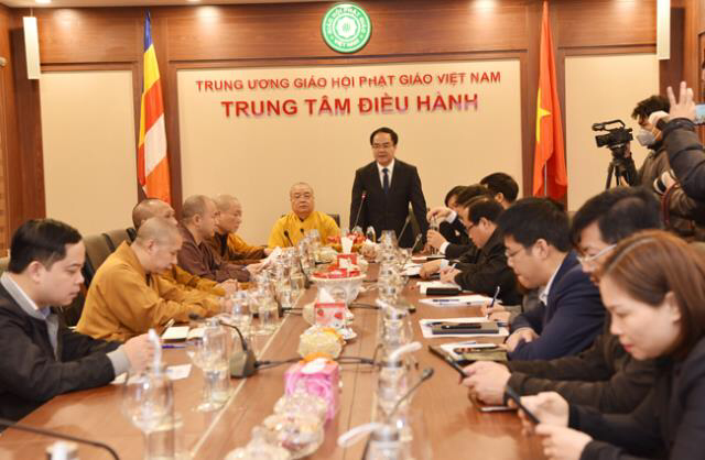 GHPGVN và Ban Tôn giáo Chính phủ hội nghị về dịch do corona