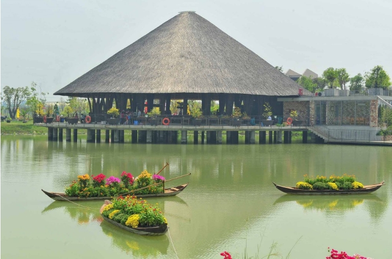 Làng Sen Việt Nam Long An mang dấu ấn Phật giáo đậm tính nhân văn