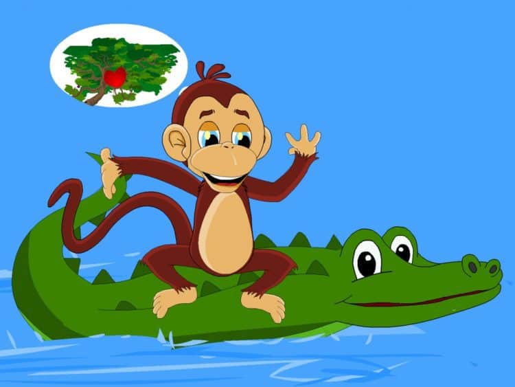 Khỉ và cá sấu
