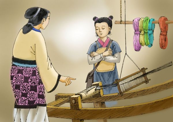 Mẹ Mạnh Tử dạy con