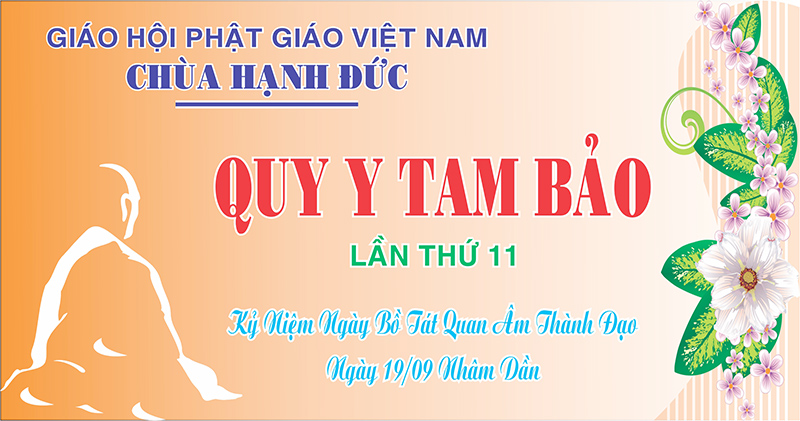 Tp. HCM, H. Củ Chi, lễ quy y lần thứ 11 tại chùa Hạnh Đức