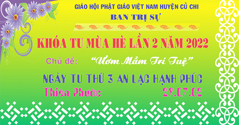 Tp. HCM: H. Củ Chi: Ngày tu thứ 3 tại khóa tu mùa hè - AN LẠC HẠNH PHÚC