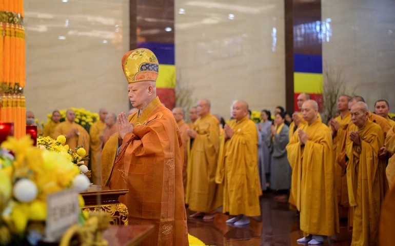 Tán đàn Pháp hội Dược Sư "Tiêu tai diên thọ, kỳ quốc thới dân an" tại Việt Nam Quốc Tự