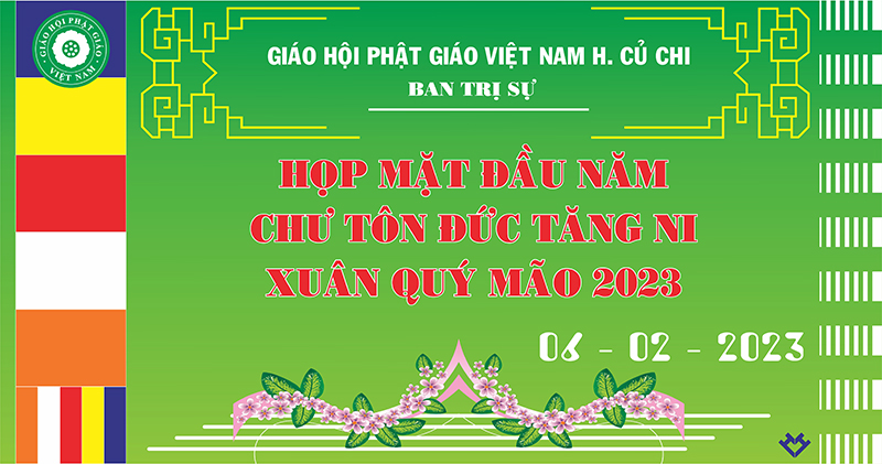 Tp. HCM: H. Củ Chi: Chư tôn đức Tăng Ni họp mặt đầu năm xuân Quý Mão 2023