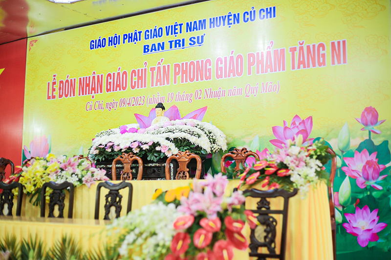 Tp. HCM: H. Củ Chi: Công tác chuẩn bị lễ trao giáo chỉ tấn phong đã hoàn thiện.