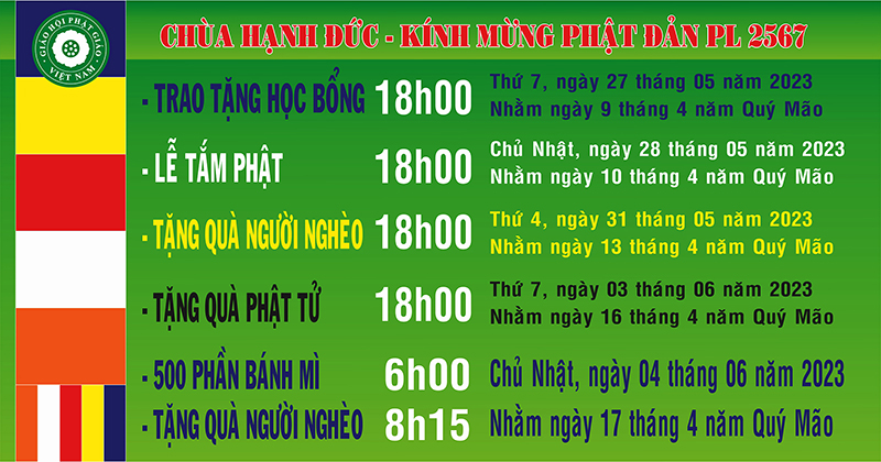 KÍNH MỪNG PHẬT ĐẢN PL 2567