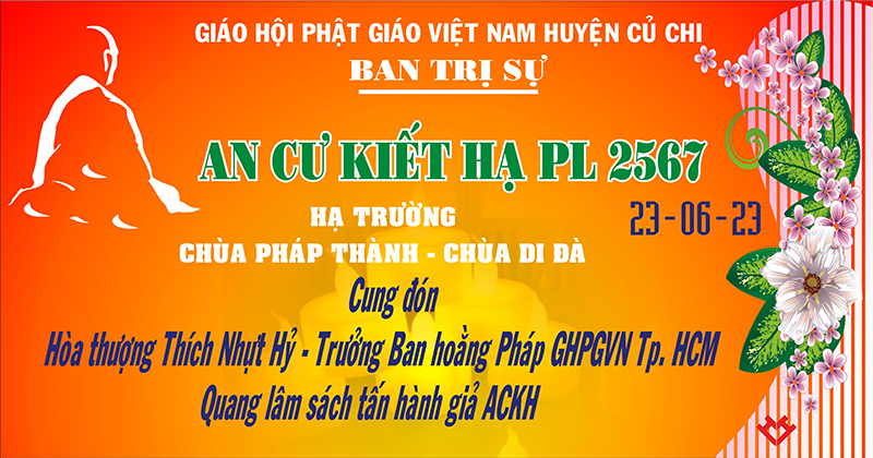 Tp. HCM: H. Củ Chi: Hòa thượng Thích Nhựt Hỷ sách tấn hành giả ACKH tại huyện Củ Chi