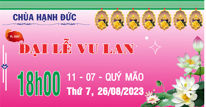 Tp. HCM: H. Củ Chi: Đại lễ Vu Lan PL 2567 tại chùa Hạnh Đức