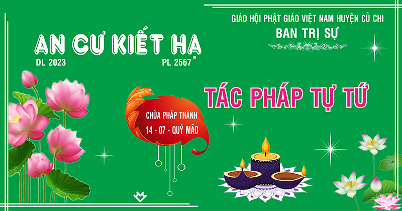 Tp. HCM: H. Củ Chi: Chư Tăng Tự Tứ mãn hạ PL 2567