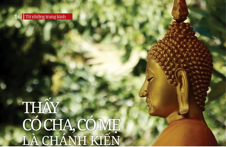 Thấy có cha, có mẹ là chánh kiến