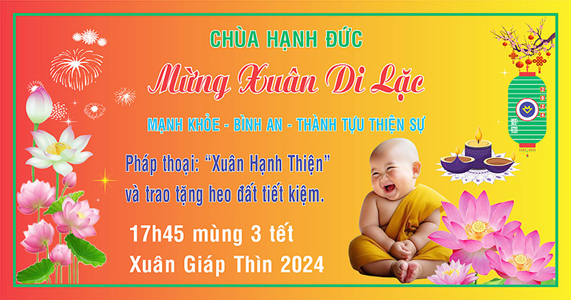 Tp. HCM: H. Củ Chi: Pháp thoại "Xuân Hạnh Thiện" tại chùa Hạnh Đức