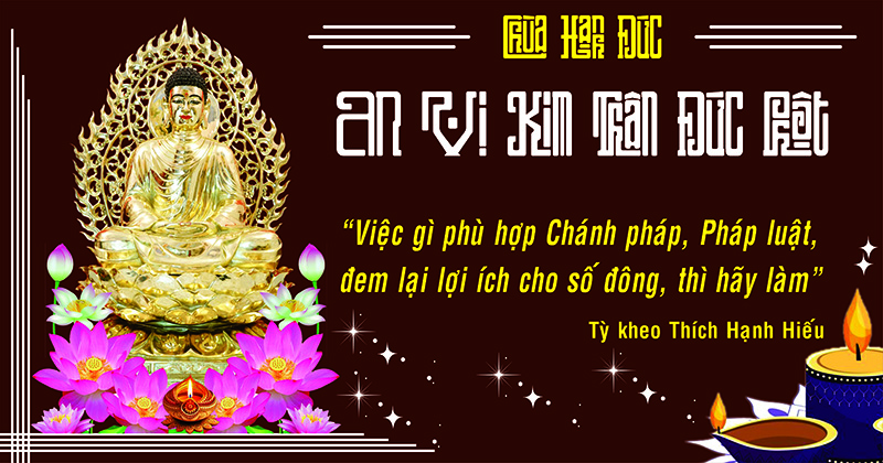 Tp. HCM: H. Củ Chi: Lễ An Vị Phật tại chùa Hạnh Đức