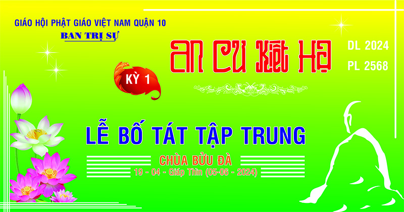 Tp. HCM: Quận 10: Lễ Bố Tát kỳ đầu tiên mùa ACKH PL 2568 tại chùa Bửu Đà