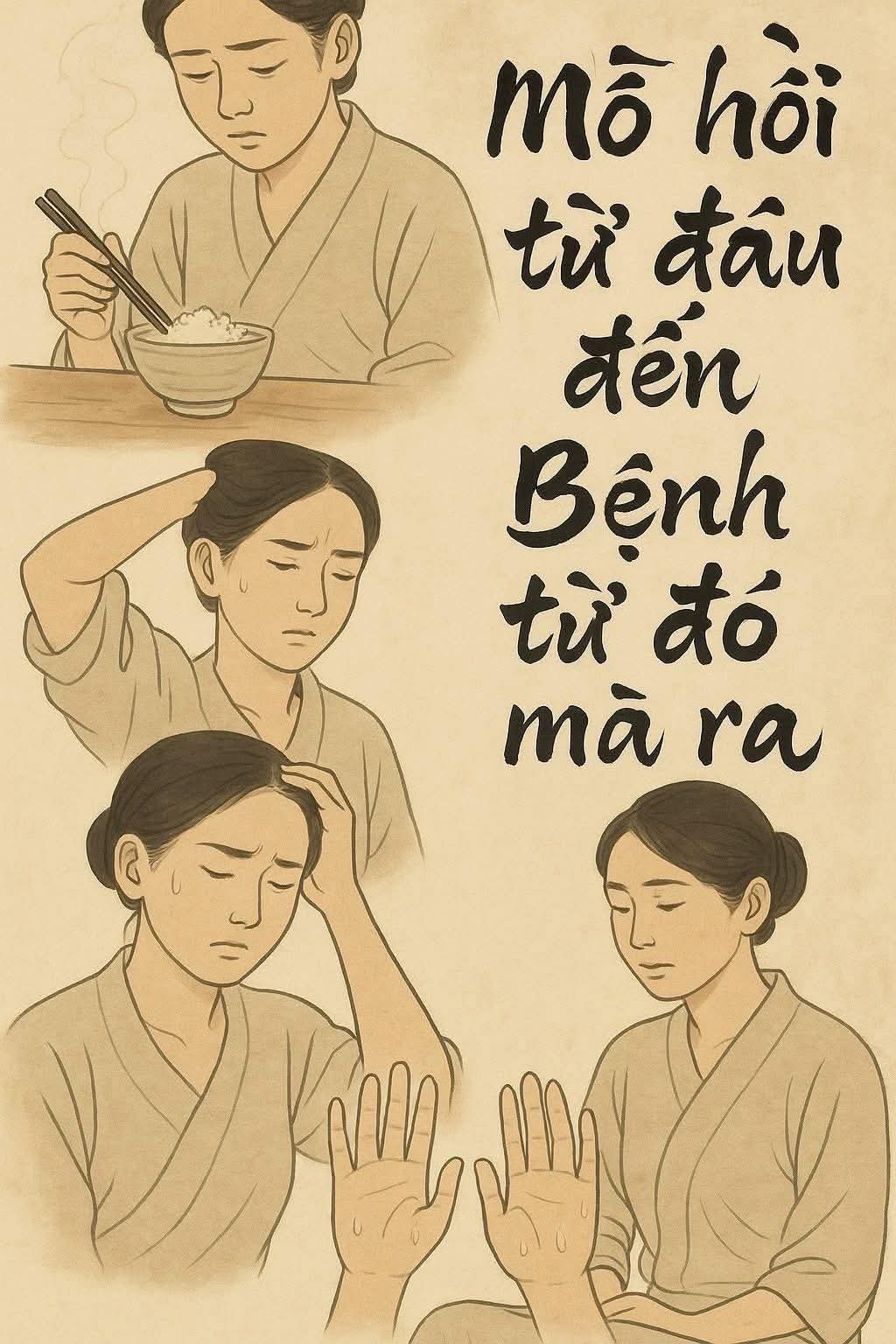 Mồ hôi từ đâu đến, bệnh từ đó ra