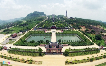 Nơi tổ chức Đại lễ Vesak nhìn từ camera bay