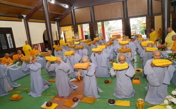 Lâm Đồng : Đại giới đàn Đạo Quang – Giới tử lãnh thọ giới pháp