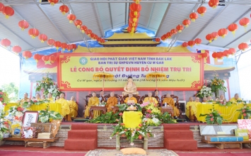 Đak Lak: Lễ bổ nhiệm trụ trì Niệm Phật đường Tuệ Quang