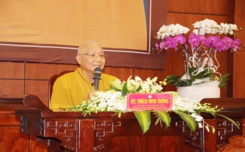 TP. HCM: HT. Thích Minh Thông chia sẻ tại Hội nghị sinh hoạt Hành chánh Giáo hội 2018