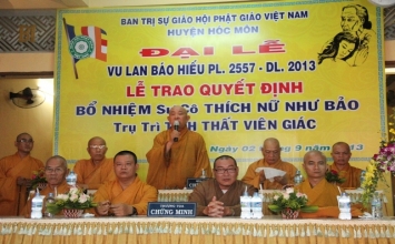 Bổ nhiệm trụ trì tịnh thất Viên Giác