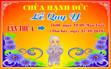 Thông báo lễ quy y lần 4