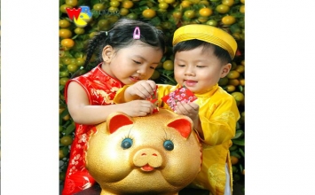 Hạnh lành của bé từ tiền lì xì đầu năm