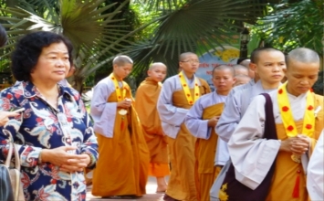 Nguyên PCT Nước Trương Mỹ Hoa dự Đại lễ cầu siêu tại Suối Tiên
