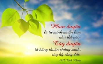Tùy duyên phải bất biến