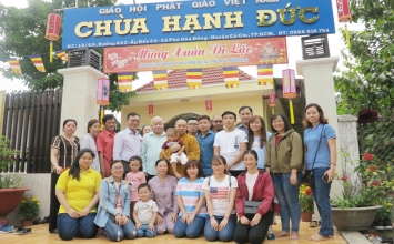 Lễ tất niên tại chùa Hạnh Đức