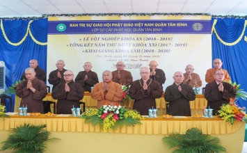 Tp. HCM: Khai giảng lớp sơ cấp Phật học quận Tân Bình