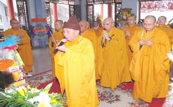 Nhiều phái đoàn kính viếng Đại lão HT.Thích Từ Nhơn